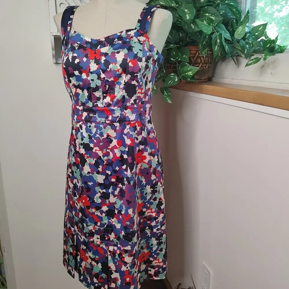Tory Burch Berdine Floral Print Dress Size 10